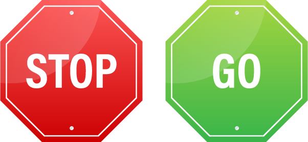 stop and go sign